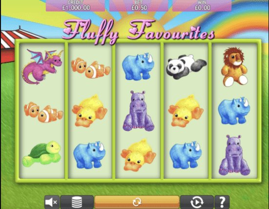 Fluffy Favourites slot reels