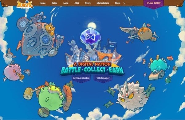 Axie Infinity Homepage