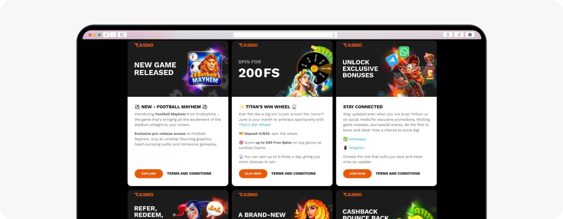 LevelUp Other Promotions