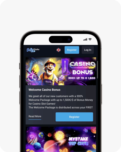 screenshot of mystake promotions page