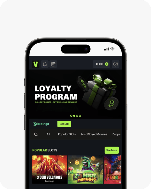 screenshot of velobet casino slots