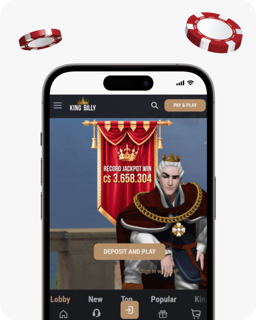 screenshot of king billy mobile lobby