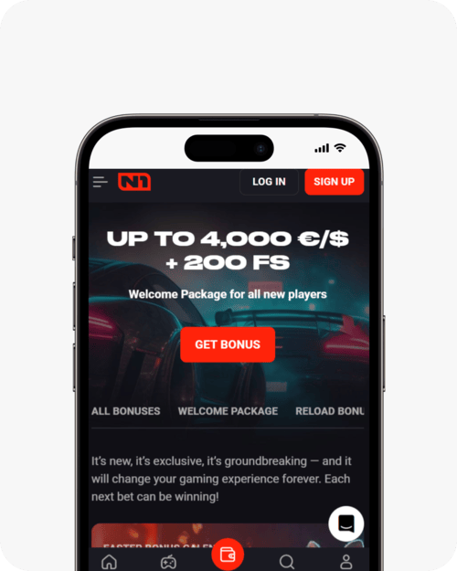 screenshot of n1 casino welcome package