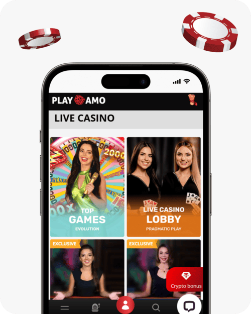 screenshot of playamo live casino