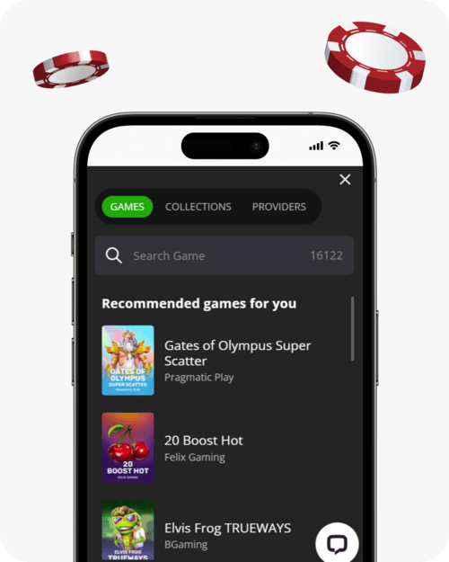 screenshot of playamo search function