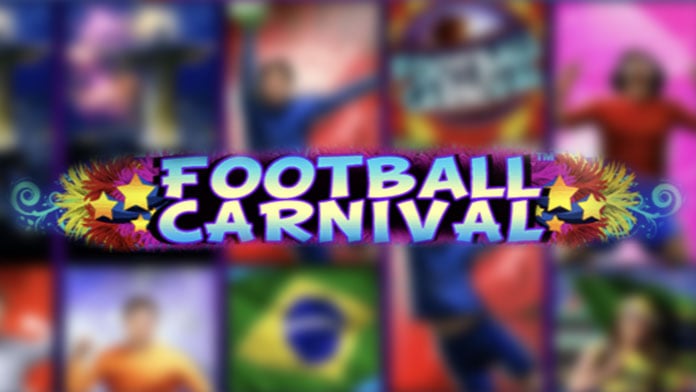  football carnival slot logo 