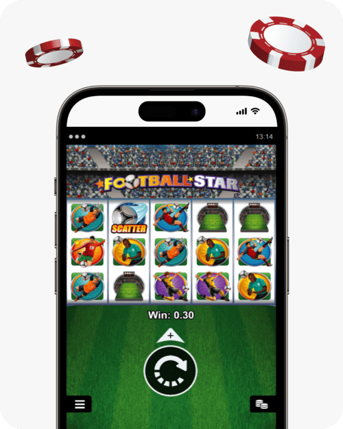 screenshot of football star slot