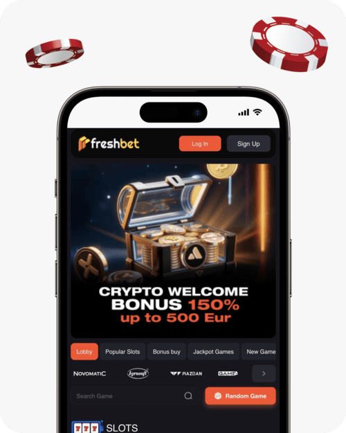 screenshot of freshbet welcome offer