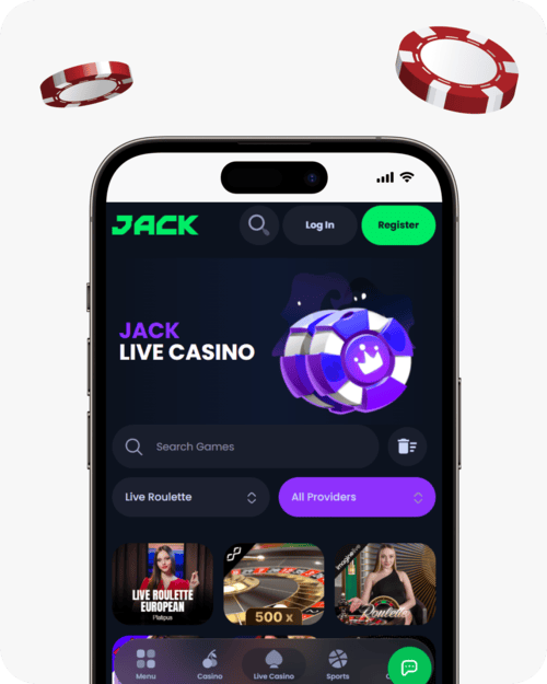 screenshot of jackbit roulette page