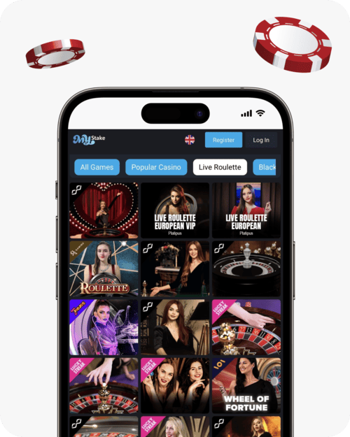 screenshot of mystake roulette games